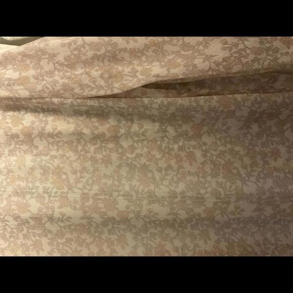 Lauren Conrad Pink and Cream Floral Kimono M-XL - Picture 7 of 7